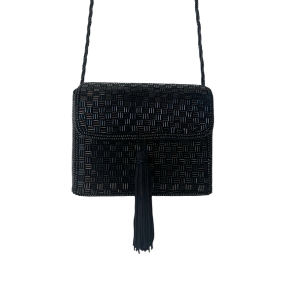 Vintage Inge Christopher Beaded Box Purse - Picture 1 of 12